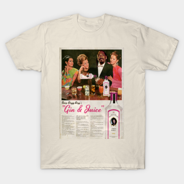 Gin & Juice Snoop Dogg TShirt TeePublic